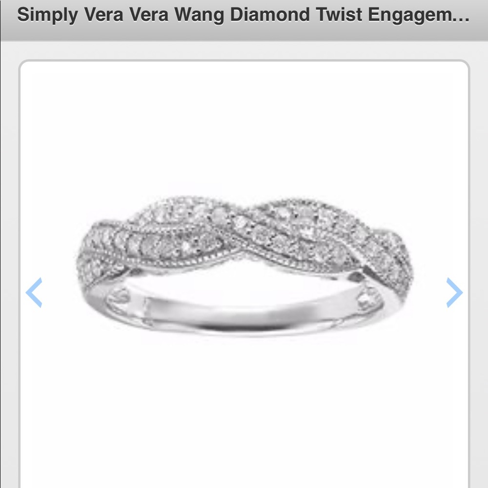 Vera Wang Diamond Twist Engagement Ring - Picture 5 of 6
